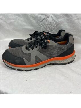 CAT Passage composite toe industrial work shoe medium charcoal lace up